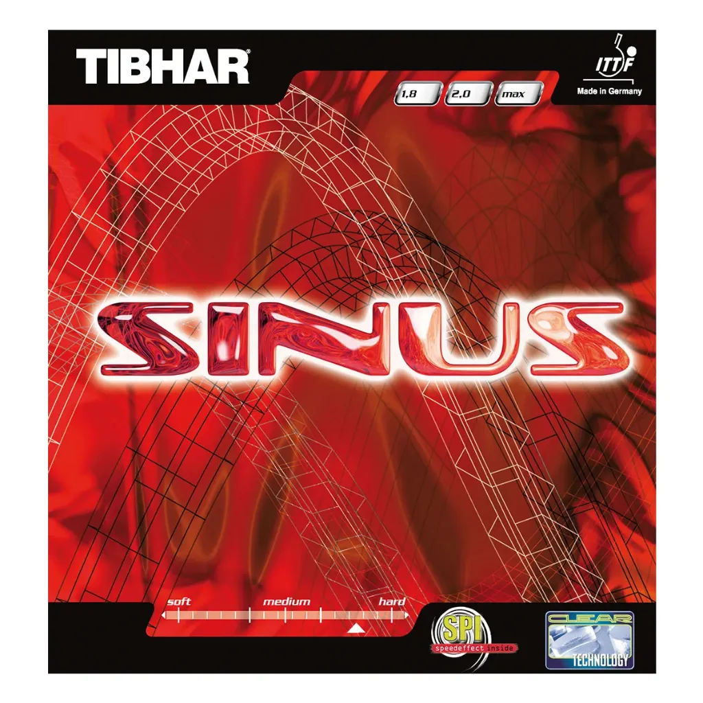 TIBHAR Belag SINUS (rot, 1,8)