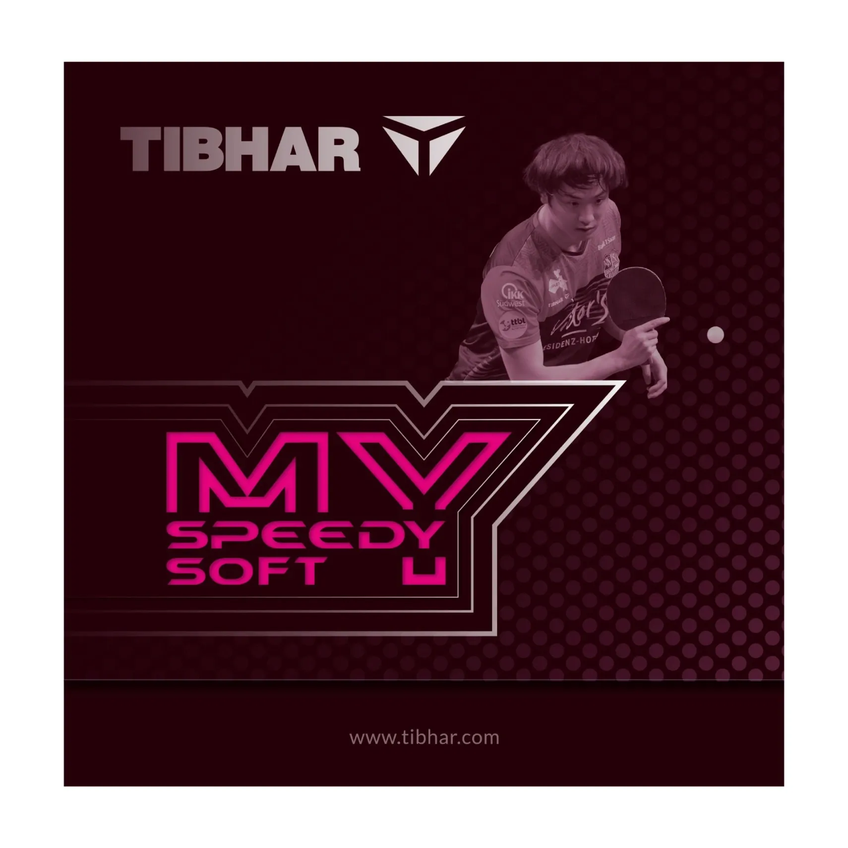 TIBHAR Belag SPEEDY SOFT MY (rot, 1,6)