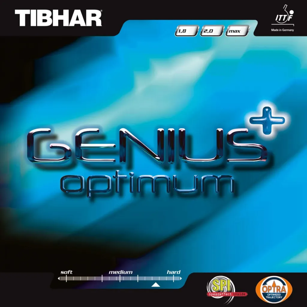 TIBHAR Belag GENIUS+ OPTIMUM (rot, 1,8)