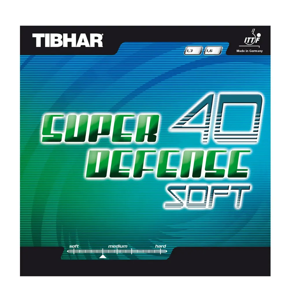TIBHAR Belag SUPER DEFENSE 40 SOFT (rot, 1,6)